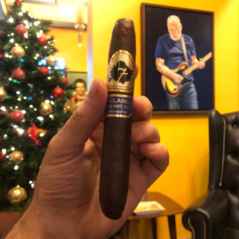 Chris Khatsch Smoking an El Septimo Michelangelo from the Sacred Arts Collection